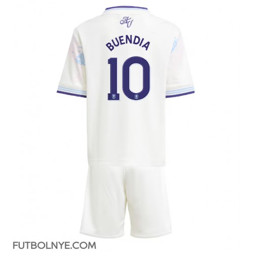 Camiseta Aston Villa Emiliano Buendia #10 Tercera Equipación para niños 2025-26 manga corta (+ pantalones cortos)